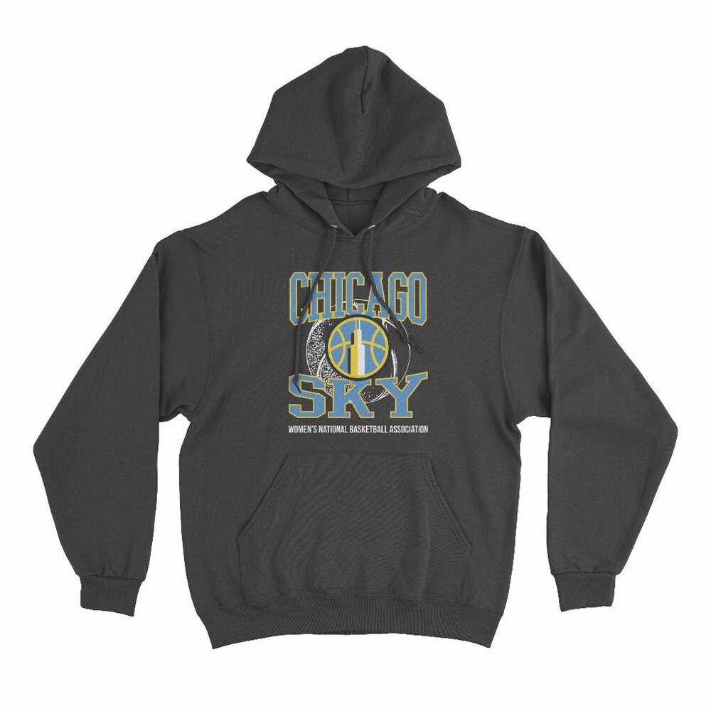 WNBA Chicago Sky Home Court Game Day Pullover Black Hoodie